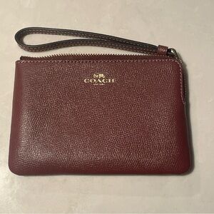 Coach Burgundy Wristlet